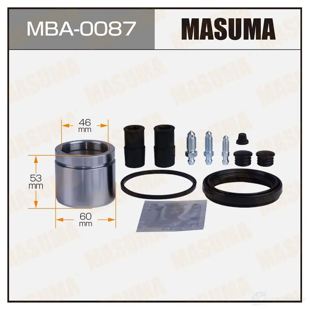 Ремкомплект тормозного суппорта с поршнем d-60 MASUMA MBA-0087 N 4OFG 1439697619 изображение 0