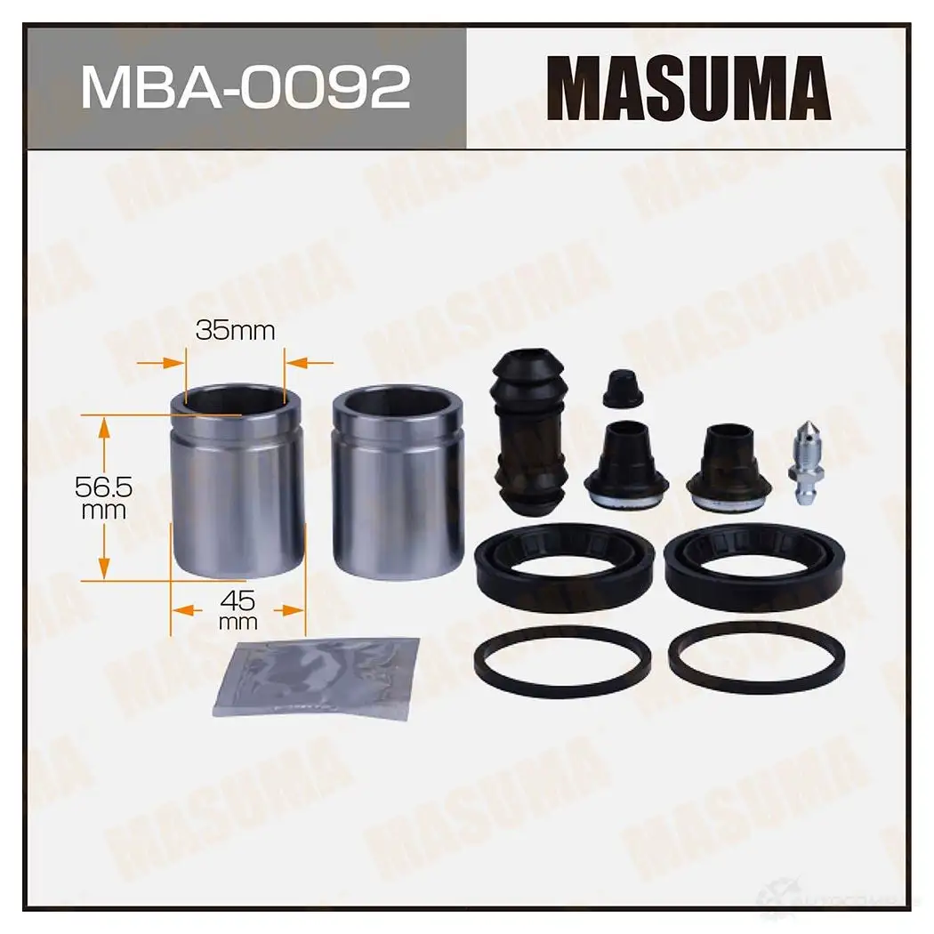 Ремкомплект тормозного суппорта с поршнем d-45 MASUMA 1439697624 MBA-0092 B1F 4E изображение 0