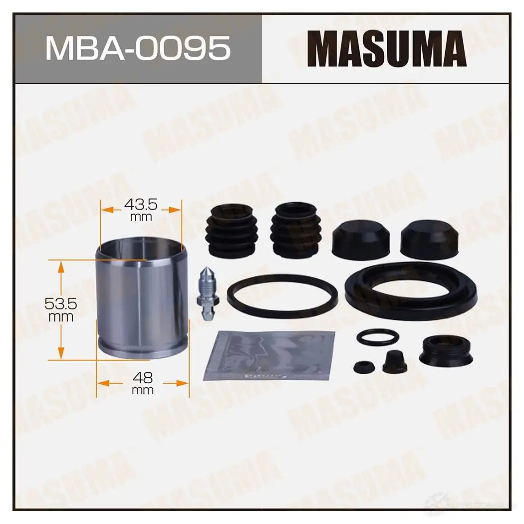 Ремкомплект тормозного суппорта с поршнем d-48 MASUMA 1439697627 L 8NKSE MBA-0095 изображение 0