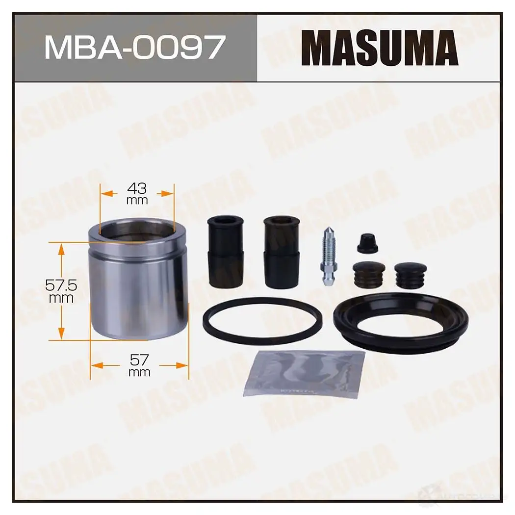 Ремкомплект тормозного суппорта с поршнем d-57 MASUMA 1439697629 MBA-0097 UOD 6C изображение 0