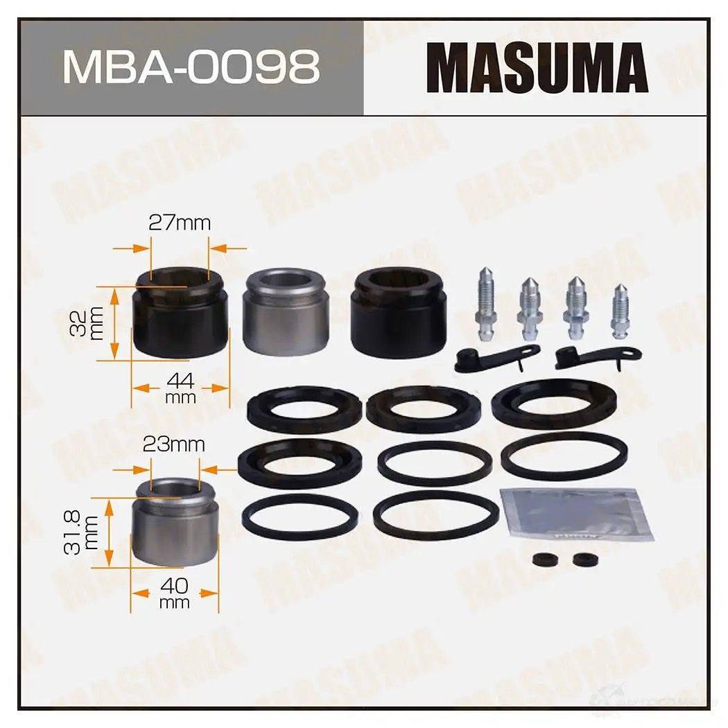 Ремкомплект тормозного суппорта с поршнем d-40/44 MASUMA MBA-0098 1439697630 W2X YMXY изображение 0