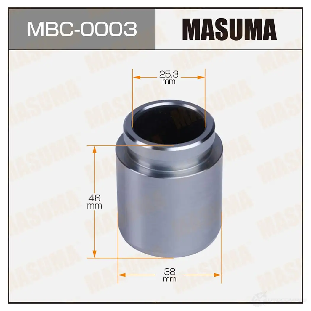 Поршень тормозного суппорта d-38 MASUMA MBC-0003 1439697819 HV04A TC изображение 0