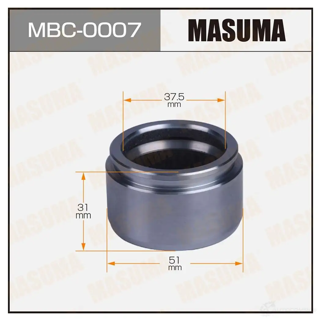 Поршень тормозного суппорта d-51 MASUMA 1439697823 L X18NI MBC-0007 изображение 0