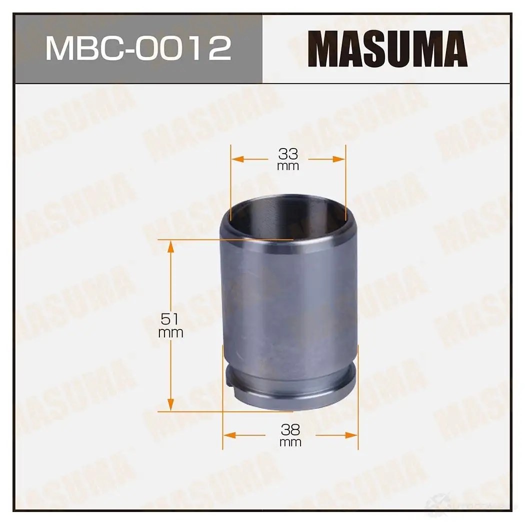 Поршень тормозного суппорта d-38 MASUMA PMJ SVKT 1439697828 MBC-0012 изображение 0