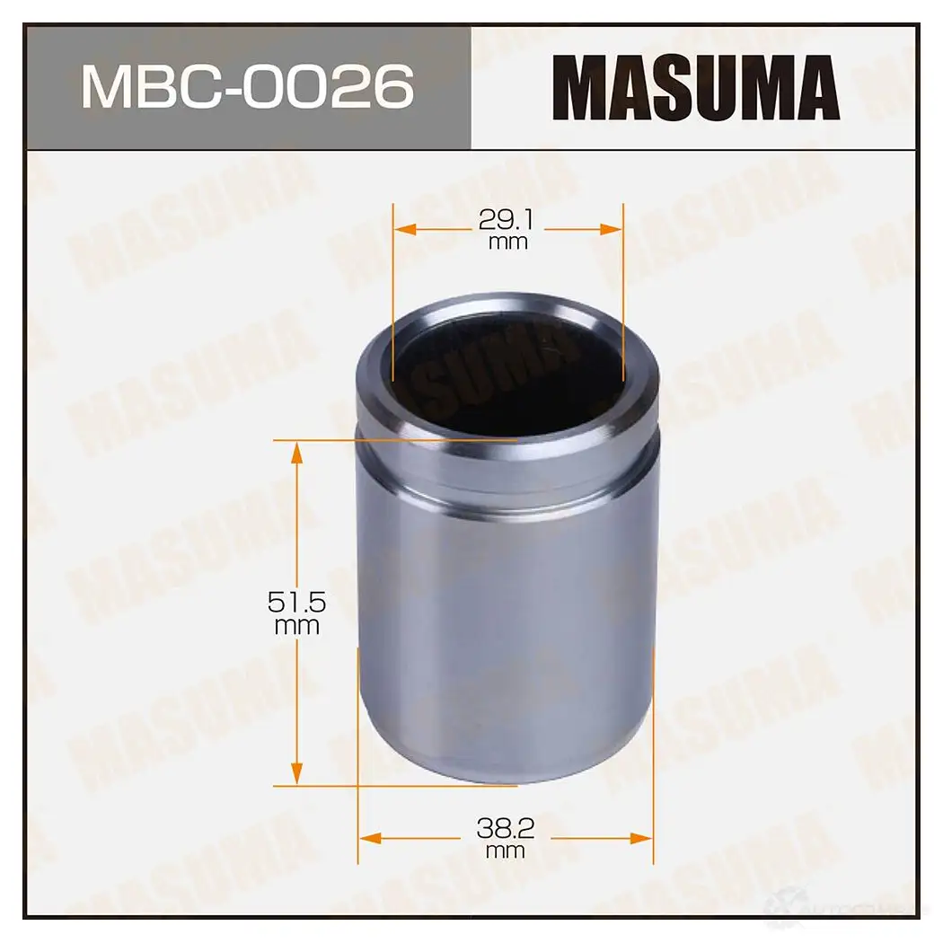 Поршень тормозного суппорта d-38.2 MASUMA 1439697842 N3GG SDX MBC-0026 изображение 0