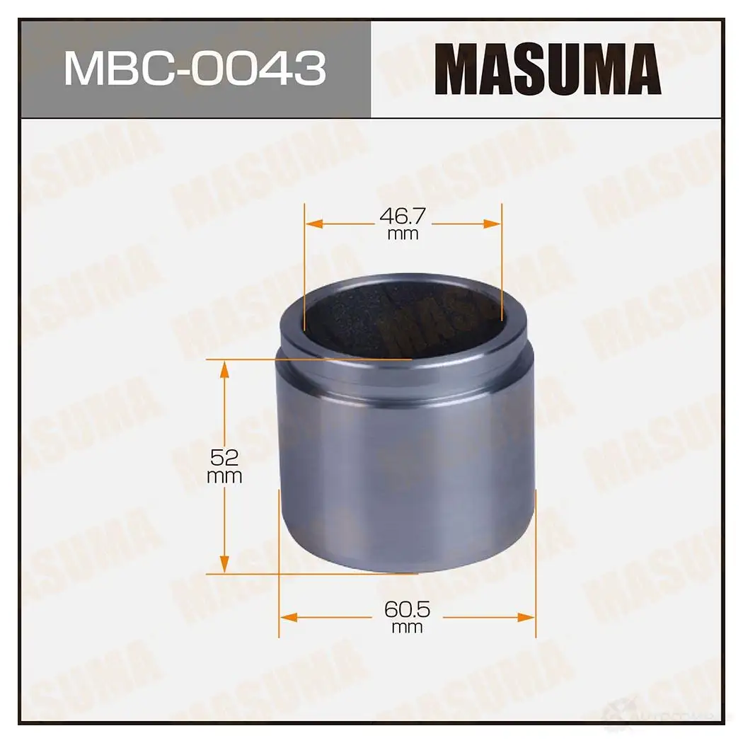 Поршень тормозного суппорта d-60.5 MASUMA MBC-0043 1439697859 X JGV0R изображение 0