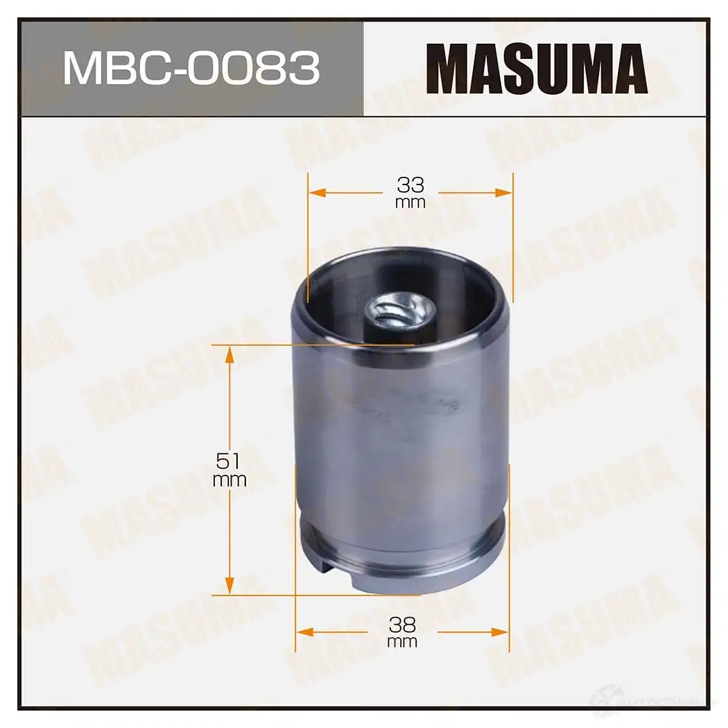 Поршень тормозного суппорта d-38 MASUMA 1439697899 9V6 WOE MBC-0083 изображение 0