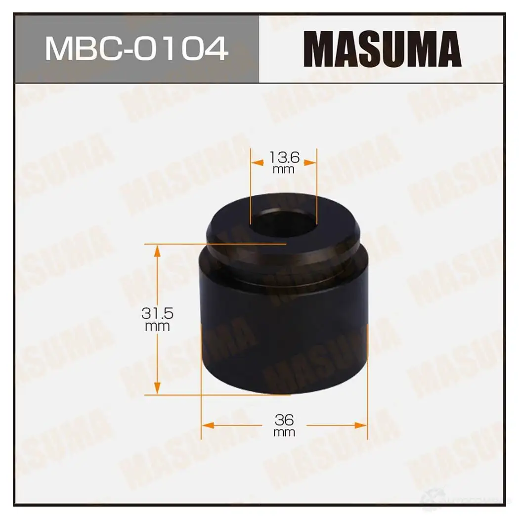Поршень тормозного суппорта d-36 MASUMA MBC-0104 V3 UBW2 1439697920 изображение 0