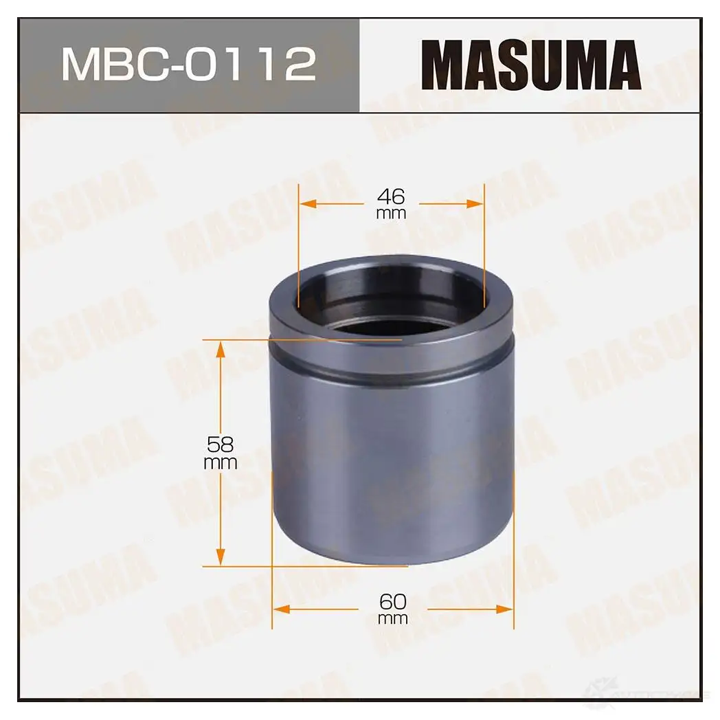 Поршень тормозного суппорта d-60 MASUMA MBC-0112 1439697928 3YS2 DL изображение 0