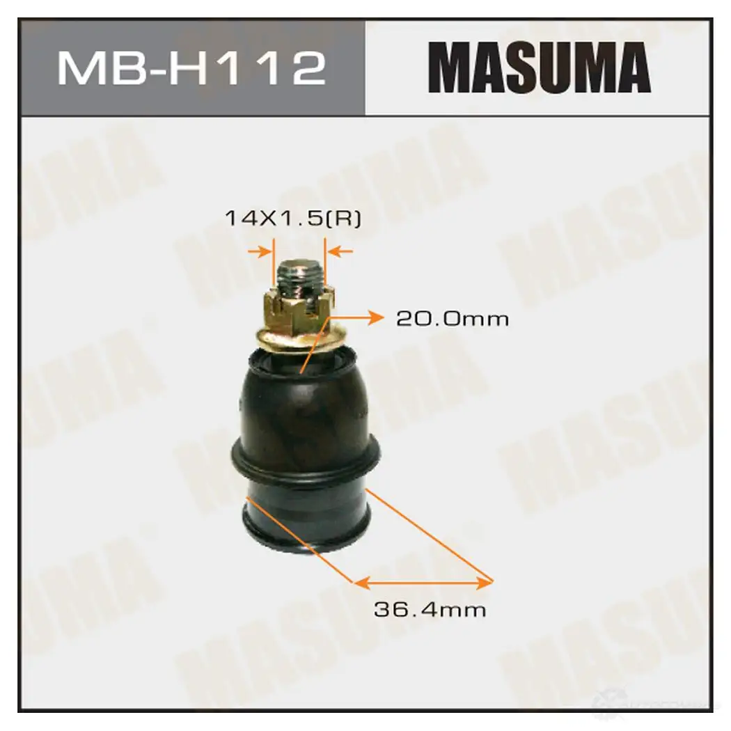Опора шаровая MASUMA MB-H112 1422882323 E01J6I I изображение 0