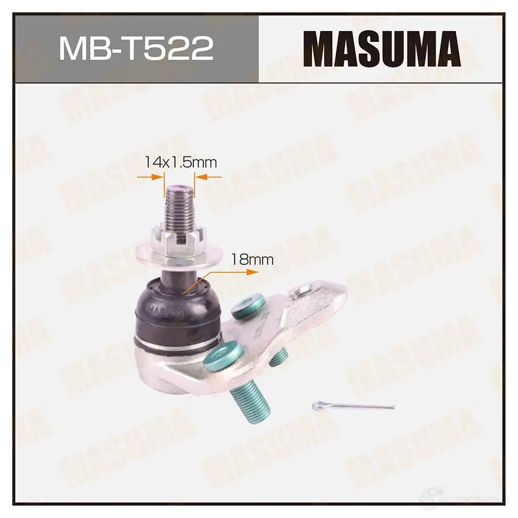 Опора шаровая MASUMA MB-T522 1439697996 NL 9QJJ изображение 0