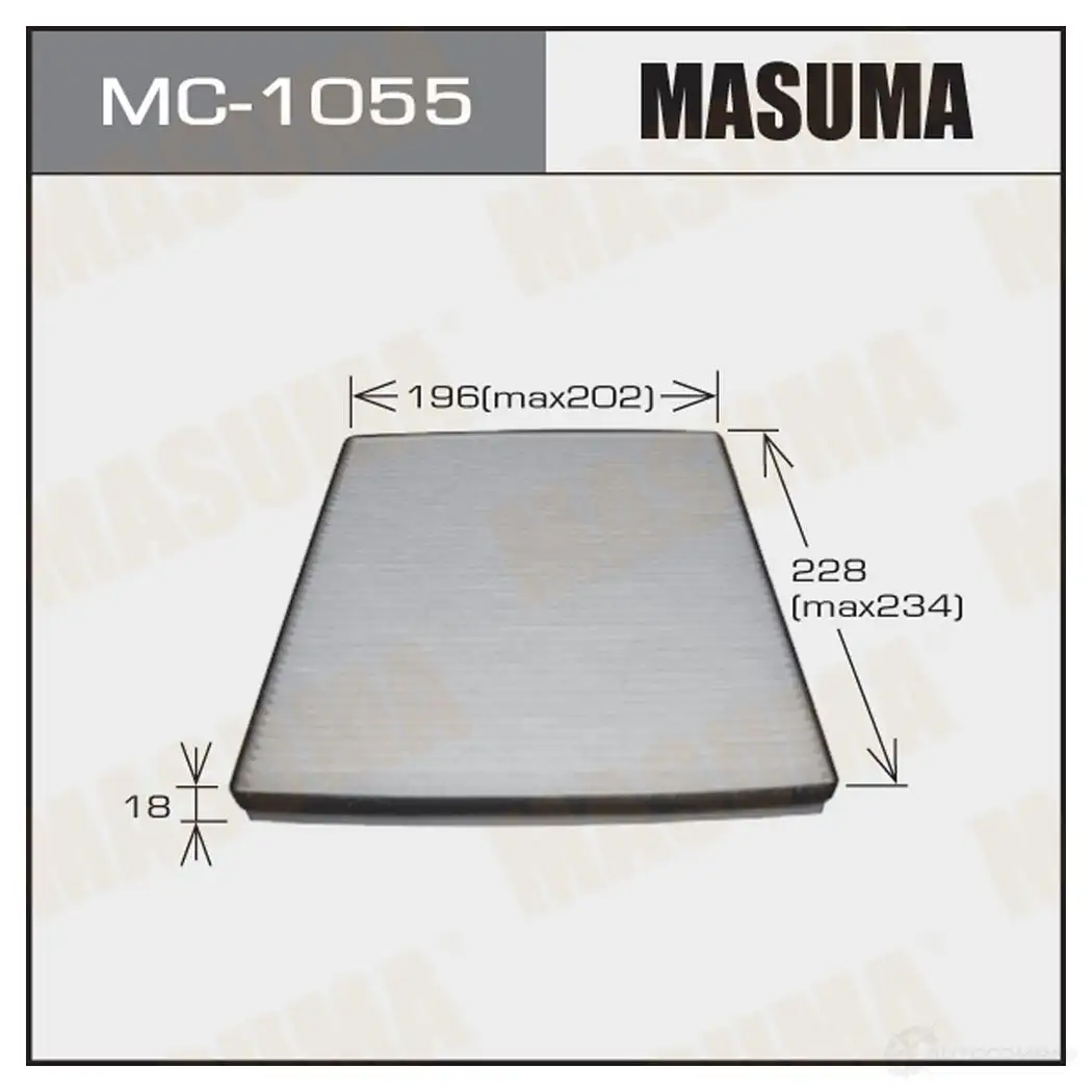 Фильтр салонный MASUMA 8E VTI 1420577322 4560116763771 MC-1055