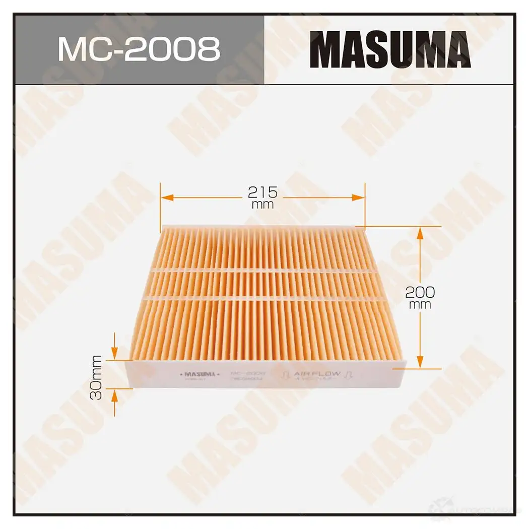 Фильтр салонный MASUMA MC-2008 1420577308 3K GK7 4560116762415