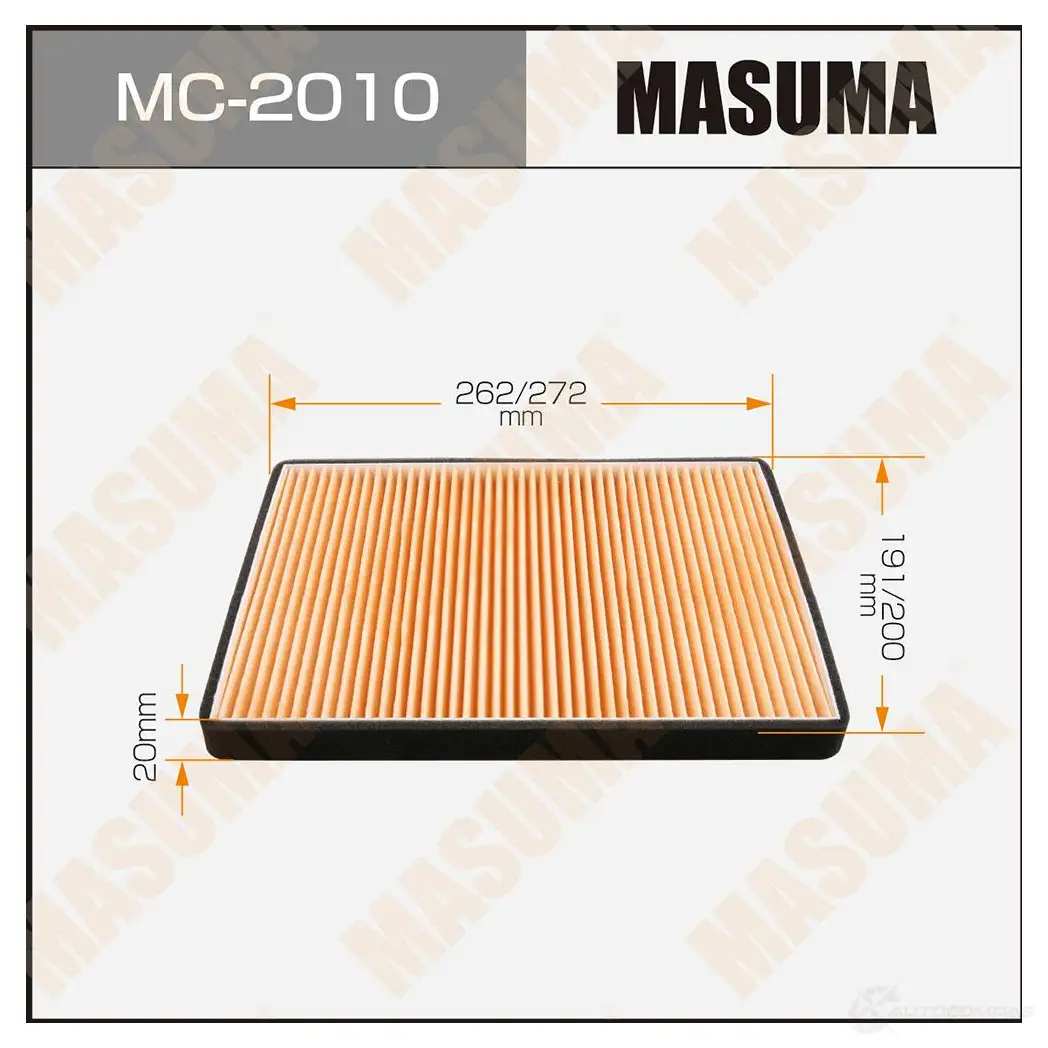 Фильтр салонный MASUMA 1420577338 MC-2010 4560116762453 FORI H изображение 0