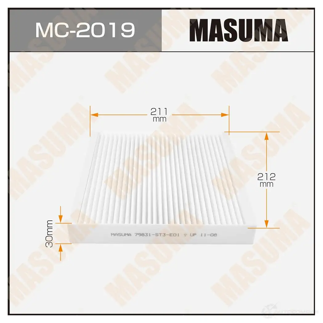 Фильтр салонный MASUMA MC-2019 4560116763108 I8B BJ 1422884266