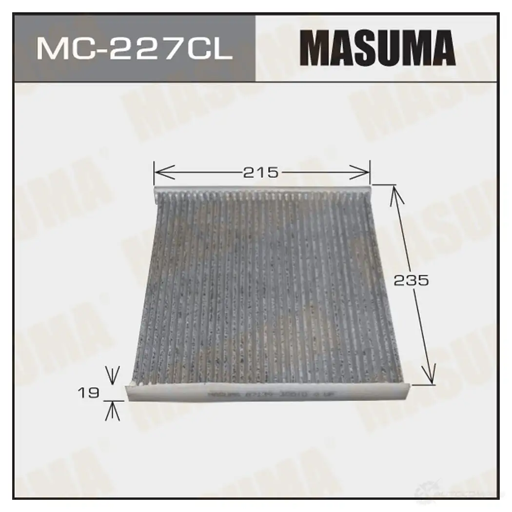 Фильтр салонный угольный MASUMA TKC 61Y 4560116762583 1420577300 MC-227CL изображение 0