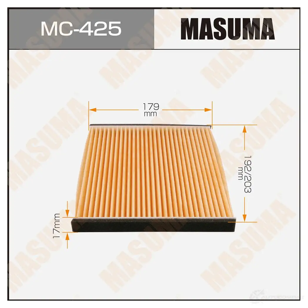 Фильтр салонный MASUMA MC-425 4560116765379 6QD16 Y6 1422884184 изображение 0