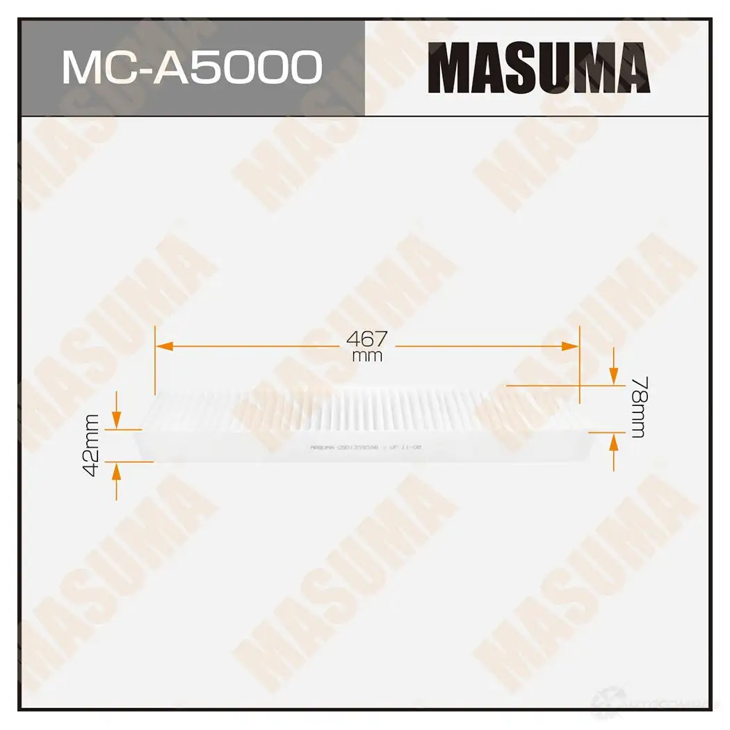 Фильтр салонный MASUMA 4560116763214 BK1T2 L MC-A5000 1422884305 изображение 0