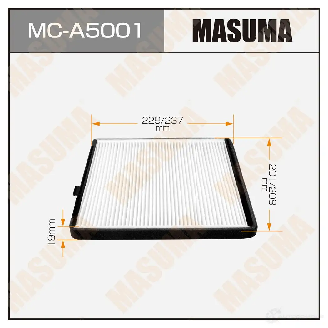 Фильтр салонный MASUMA 1422884304 4560116763252 Y LM6LF MC-A5001 изображение 0