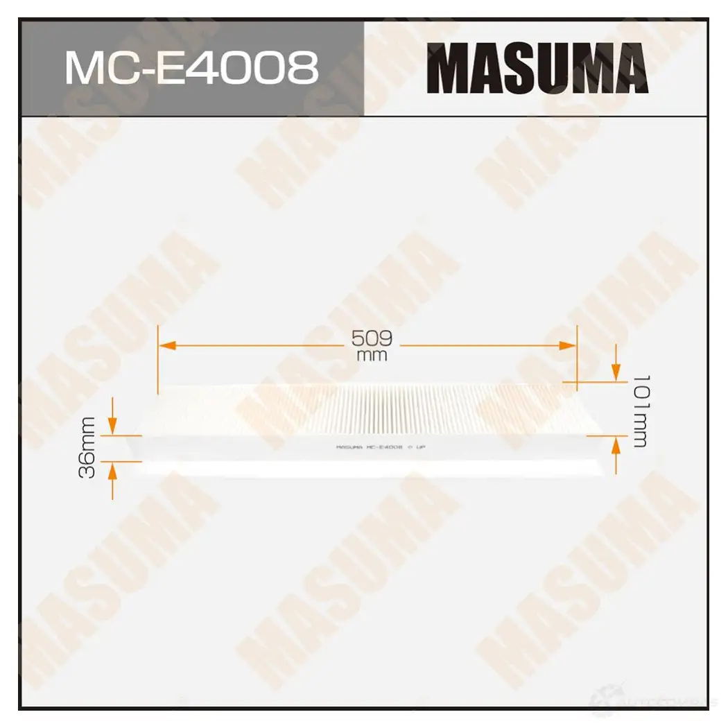 Фильтр салонный MASUMA MC-E4008 1422884295 4560116762675 A B00G изображение 0