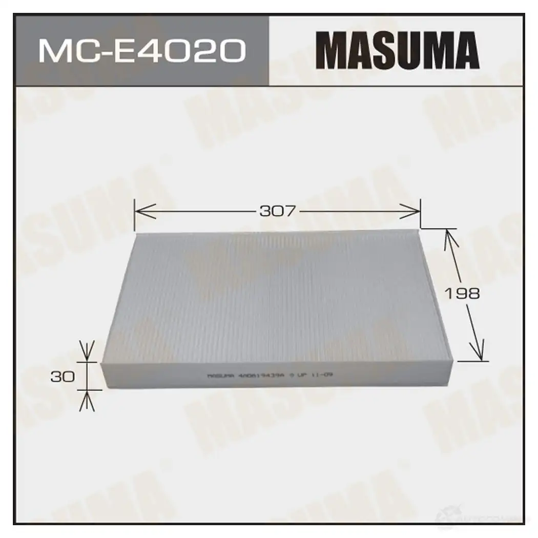 Фильтр салонный MASUMA MC-E4020 4560116763320 1422883907 FG QYP2