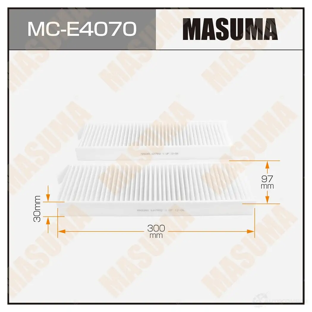 Фильтр салонный MASUMA MG 68EZ 1420577484 MC-E4070 4560116764440 изображение 0