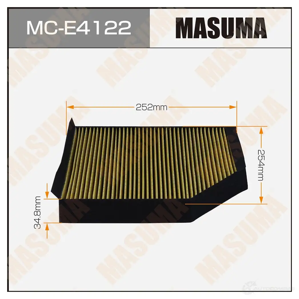 Фильтр салонный MASUMA 1439698019 V XT6Y MC-E4122 изображение 0