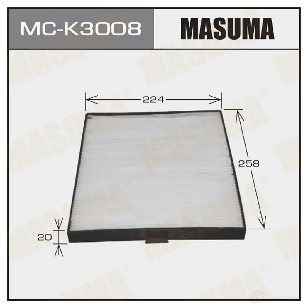 Фильтр салонный MASUMA 4 INJT 4560116763184 1422883935 MC-K3008 изображение 0