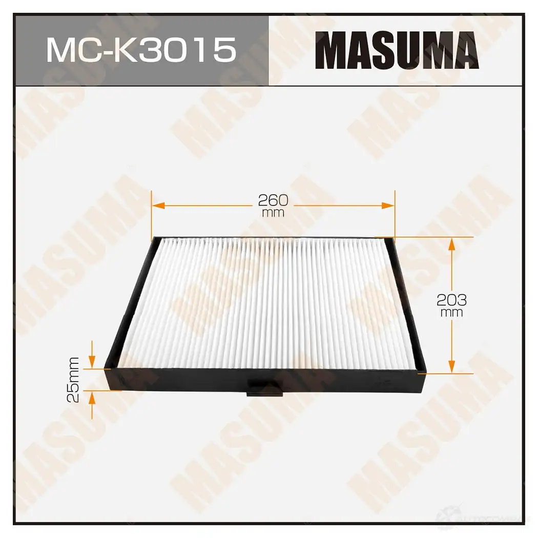 Фильтр салонный MASUMA MC-K3015 4560116763405 7A8 NO8Q 1420577481 изображение 0