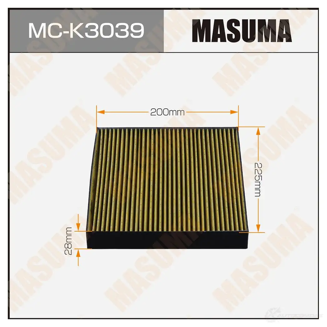 Фильтр салонный MASUMA MC-K3039 1439698032 IQ4 D0