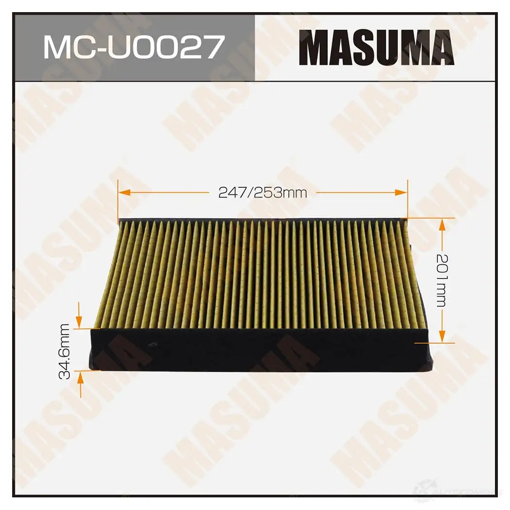 Фильтр салонный MASUMA MC-U0027 1439698036 48F 7CYR изображение 0