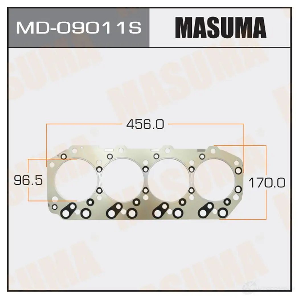 Пятислойная прокладка ГБЦ (металл-эластомер) толщина 1,40мм MASUMA MD-09011S B96DFU Q 1422888023 изображение 0