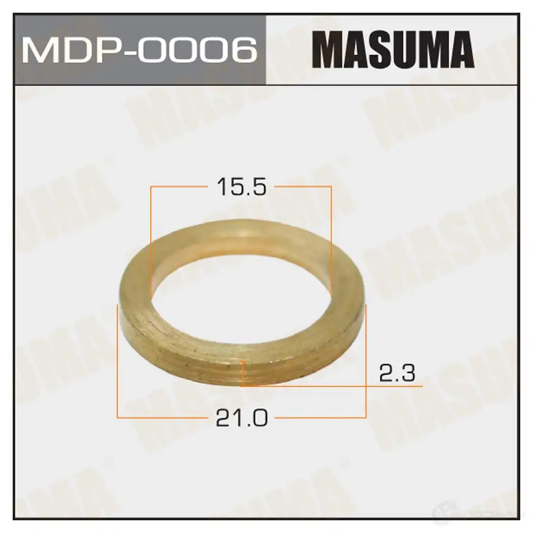 Шайбы для форсунок MASUMA 1422884600 MDP0006 B 8EXU AUPA1U изображение 0