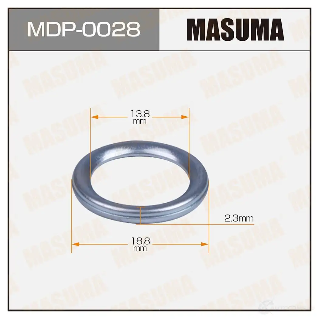 Шайба (прокладка) маслосливного болта 13.8x18.8x2.3 MASUMA 1439698044 GLT1 F MDP-0028