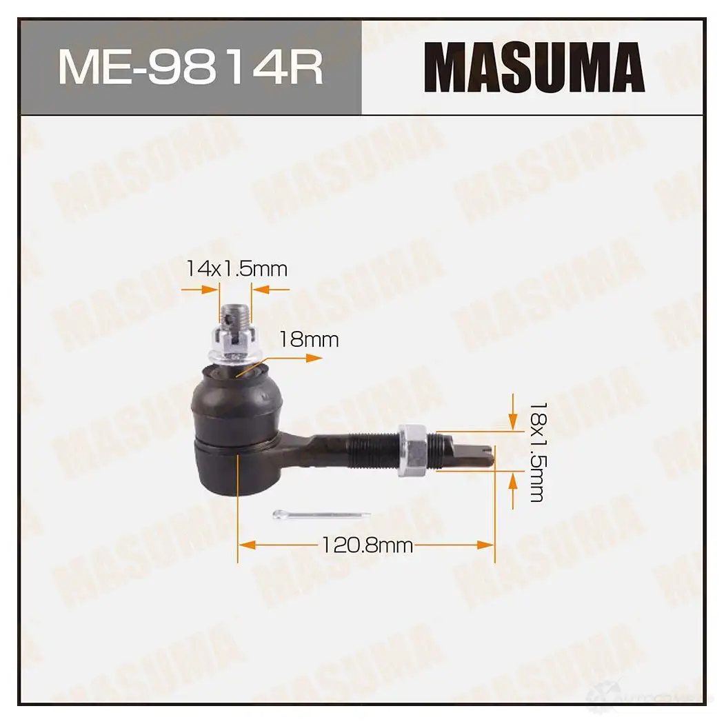 Шарнир шаровый подвески MASUMA ME-9814R 1422882495 H85 7J изображение 0