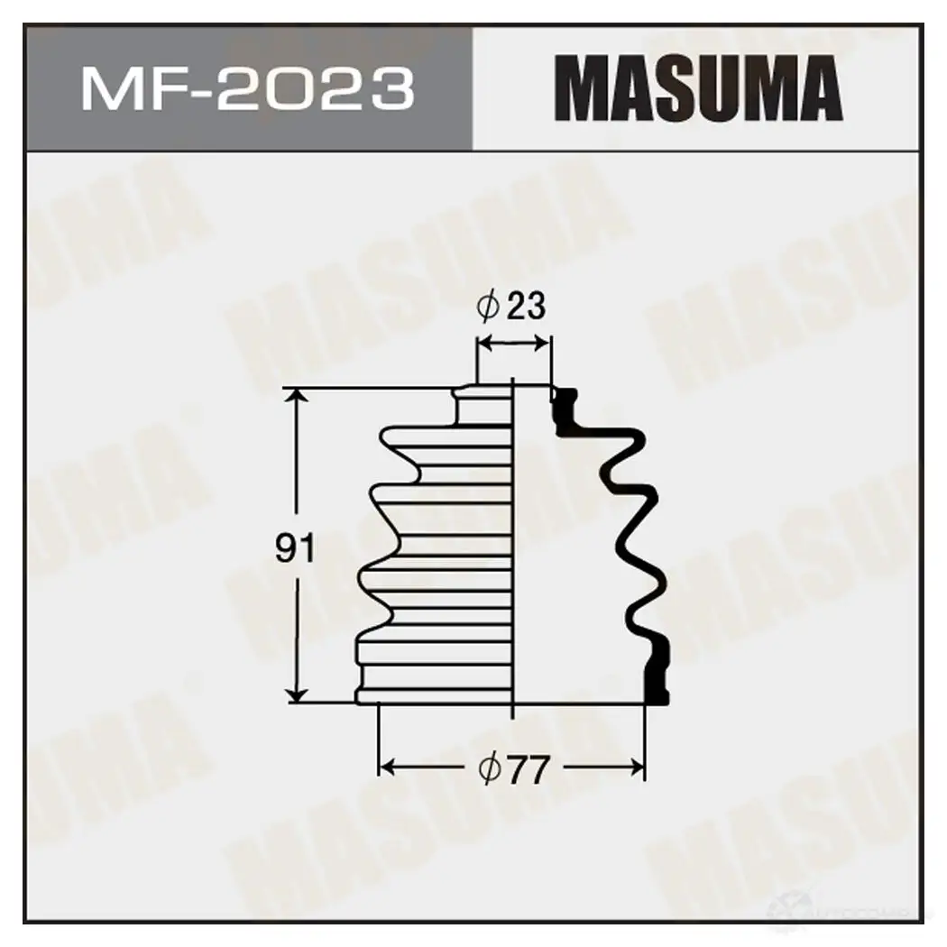 Пыльник ШРУСа (резина) MASUMA MF-2023 5 G40HT 1422878991 изображение 0