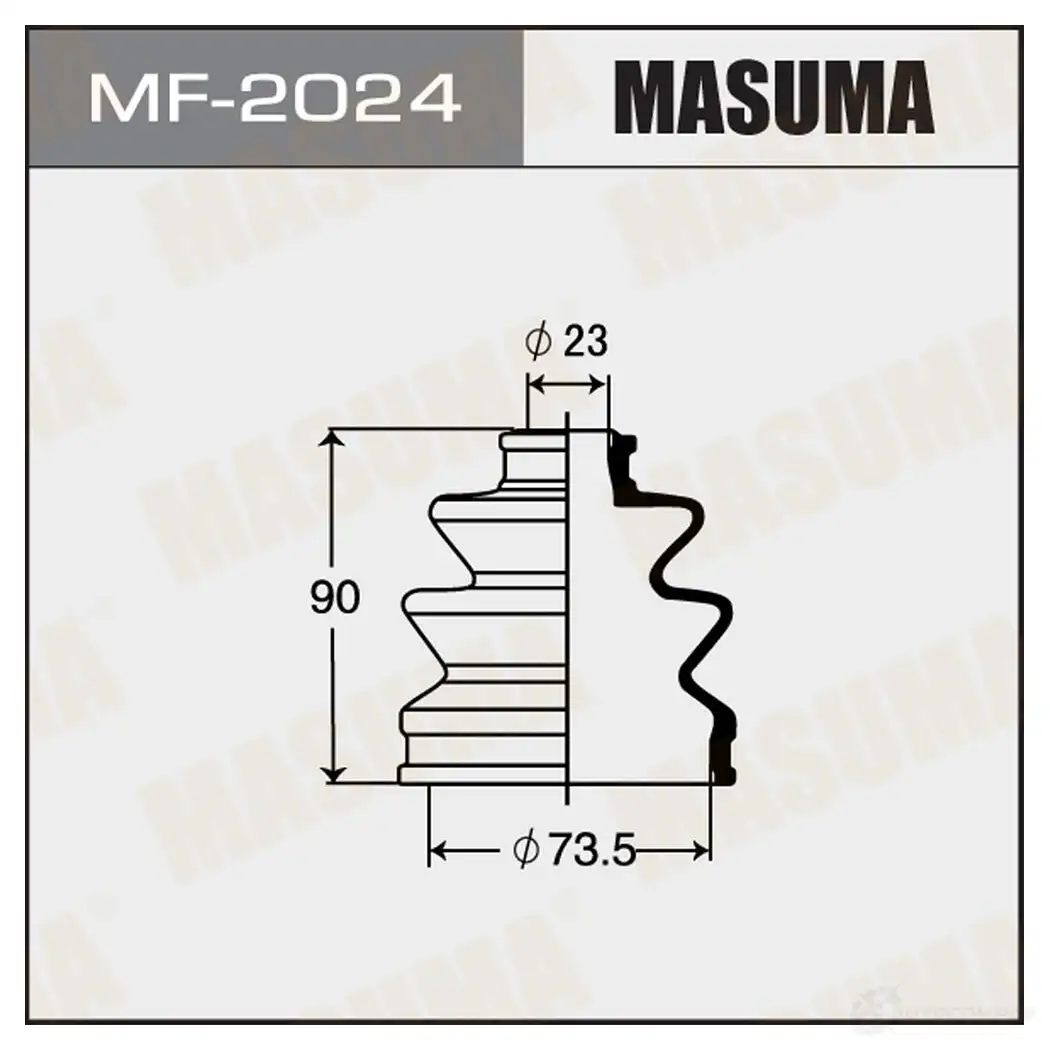 Пыльник ШРУСа (резина) MASUMA MF-2024 HN L5O 1422878990 изображение 0