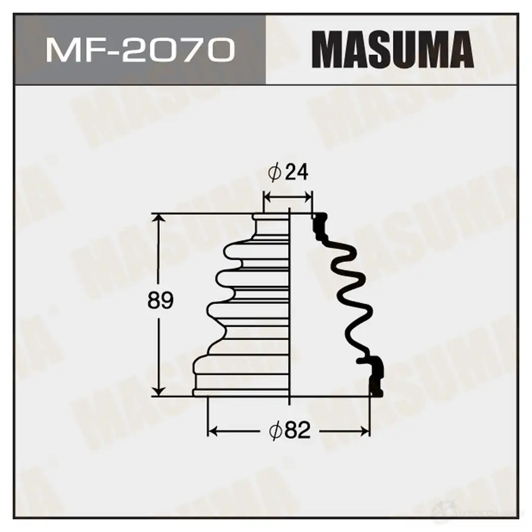 Пыльник ШРУСа (резина) MASUMA LZ5F N 1422881196 MF-2070 изображение 0