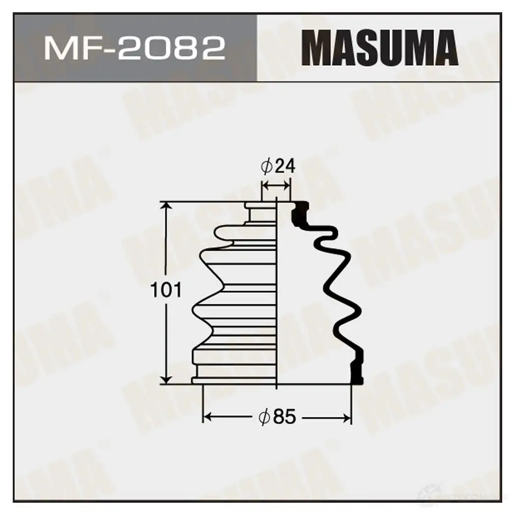Пыльник ШРУСа (резина) MASUMA MF-2082 1422881188 R4Y4 GU6 изображение 0
