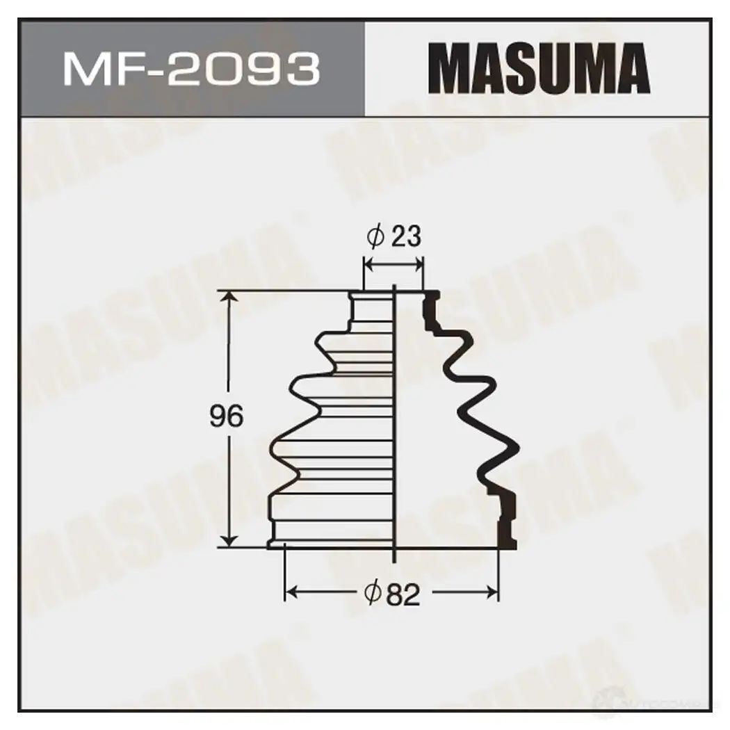 Пыльник ШРУСа (резина) MASUMA 1422881183 MF-2093 V DB43 изображение 0