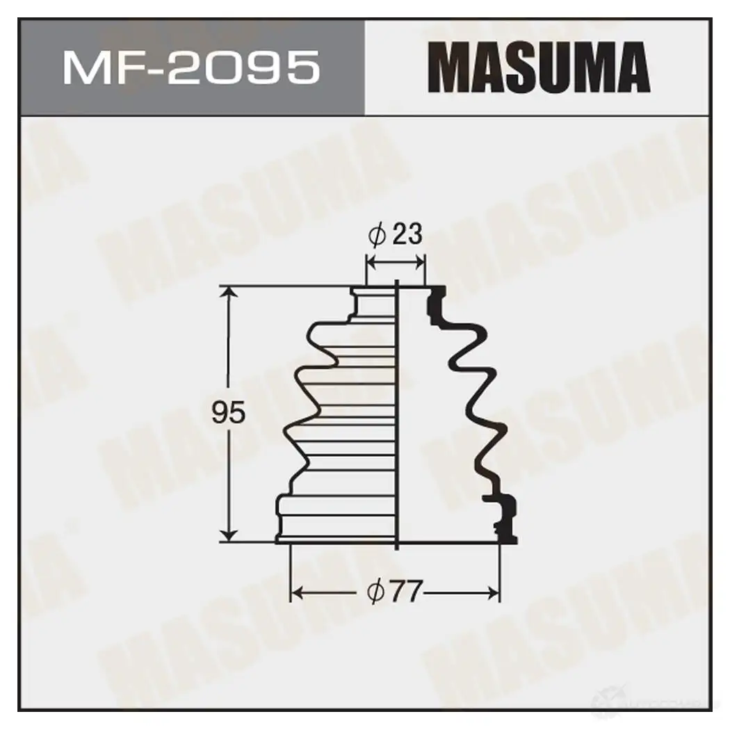 Пыльник ШРУСа (резина) MASUMA MF-2095 R OG6C 1422881182 изображение 0