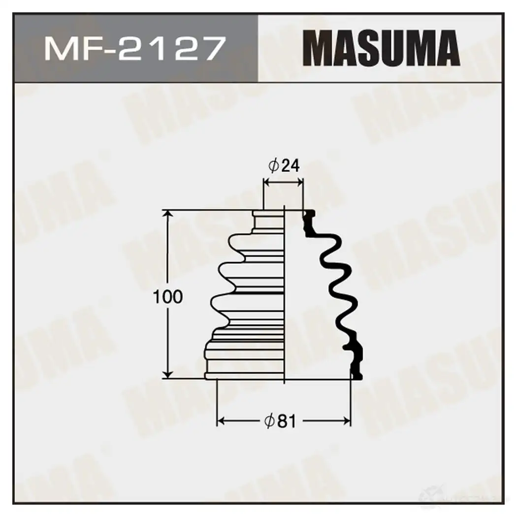Пыльник ШРУСа (резина) MASUMA MF-2127 QP22 6VN 1422879017