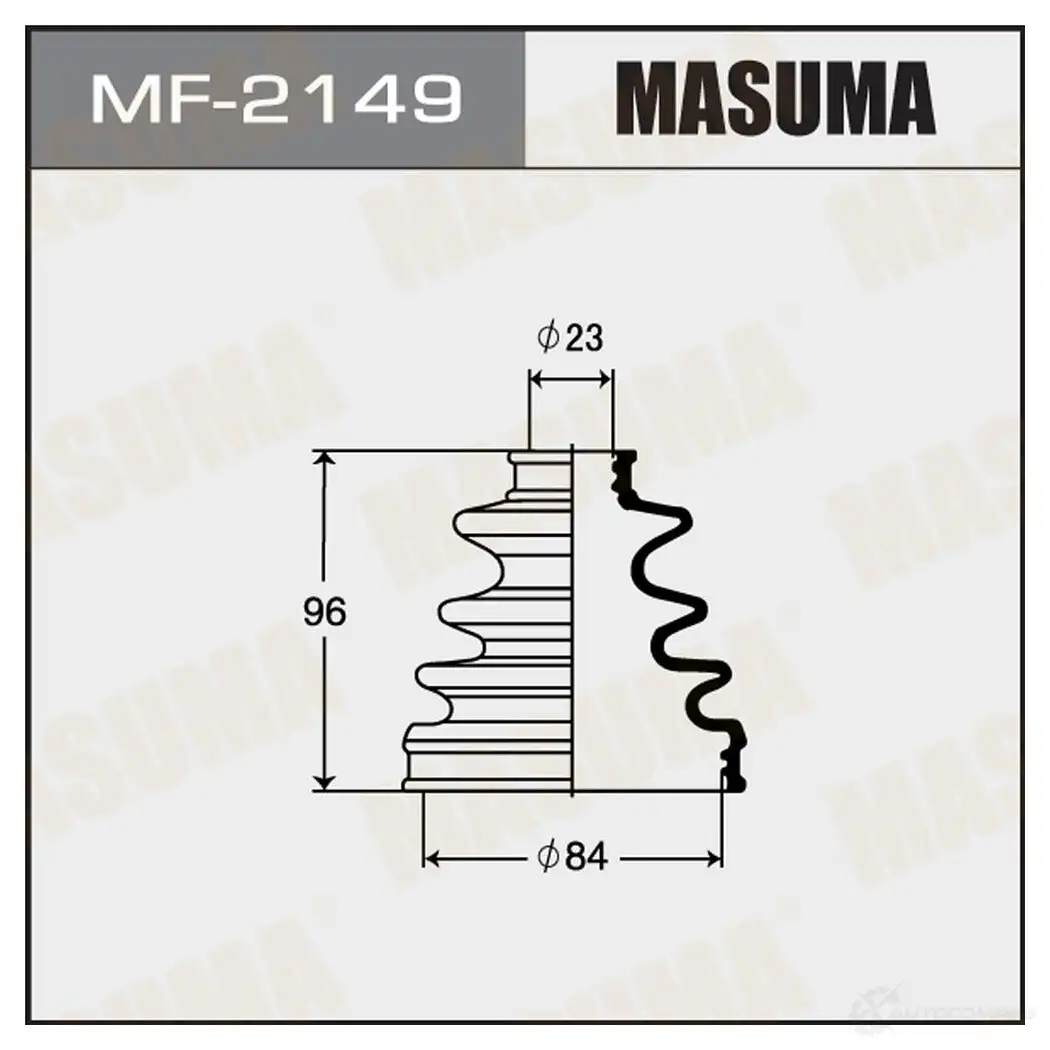 Пыльник ШРУСа (резина) MASUMA 1422879047 MF-2149 Q9PKR L изображение 0