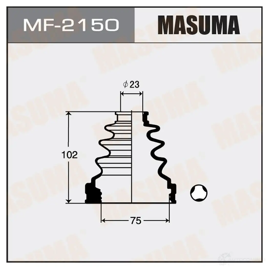 Пыльник ШРУСа (резина) MASUMA MF-2150 1422879046 DLZ TX изображение 0