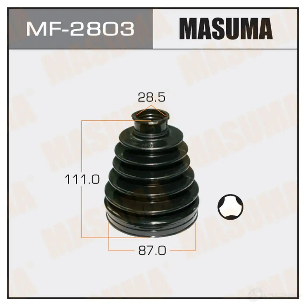 Пыльник ШРУСа (резина) MASUMA MF-2803 1422879066 G0E 31 изображение 0