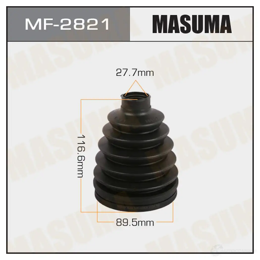 Пыльник ШРУСа (пластик) MASUMA 1439698076 MF-2821 S A4FK изображение 0