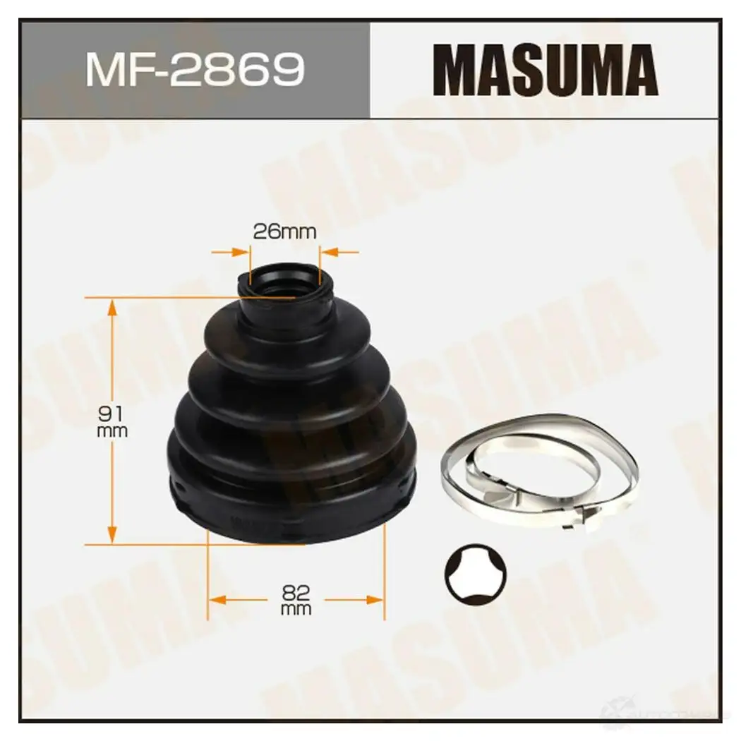 Пыльник ШРУСа (резина) MASUMA MF-2869 V VRGEHF 1439698115 изображение 0