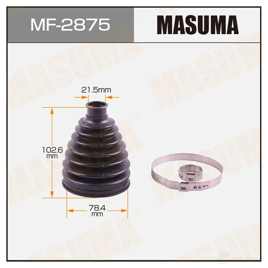 Пыльник ШРУСа (пластик) MASUMA MF-2875 1439698119 7L WI7 изображение 0