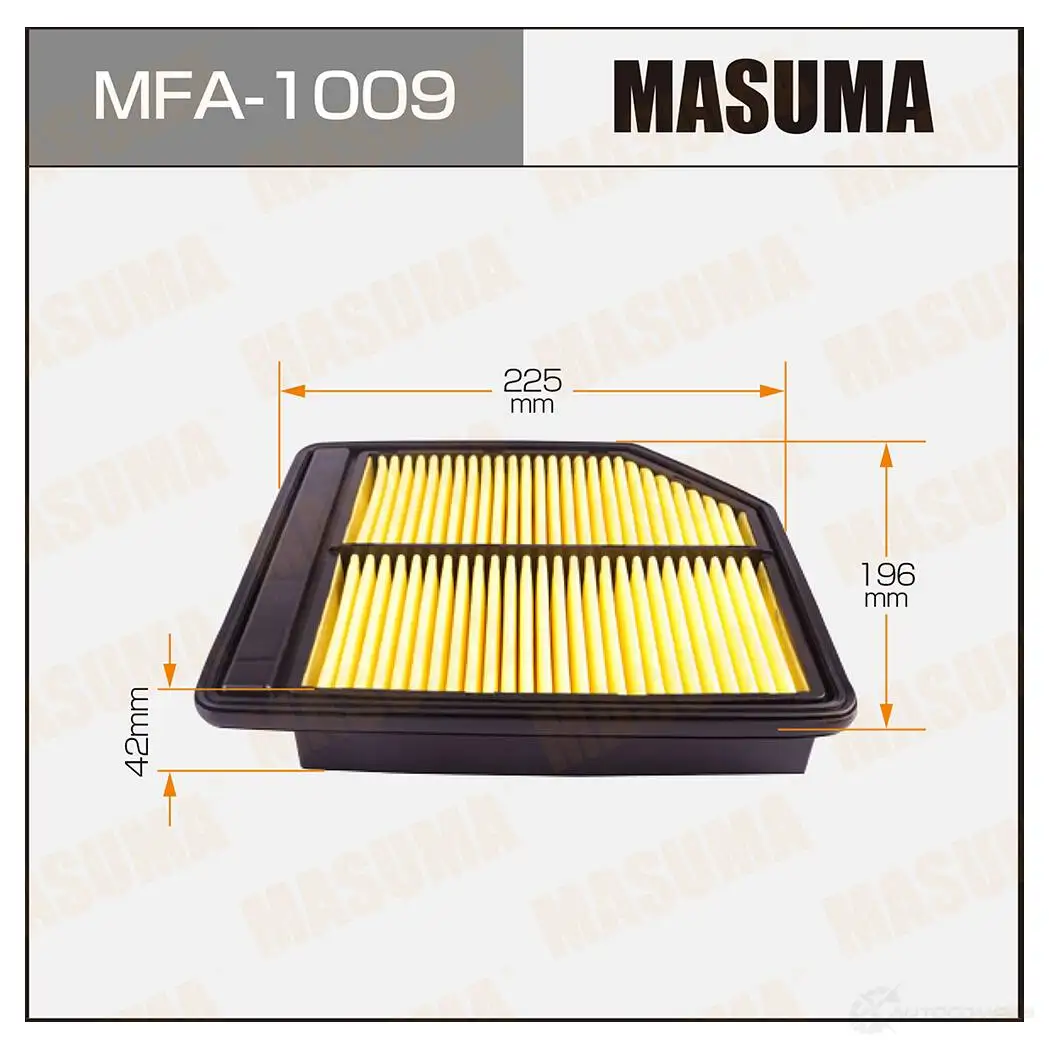 Фильтр воздушный MASUMA P JGEX MFA-1009 4560116762705 1420577120