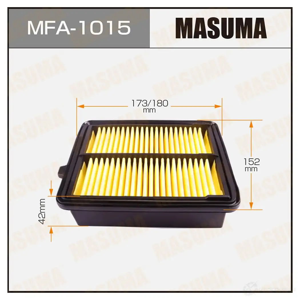 Фильтр воздушный MASUMA MFA-1015 A 0D68 1420577461 4560116769889 изображение 0